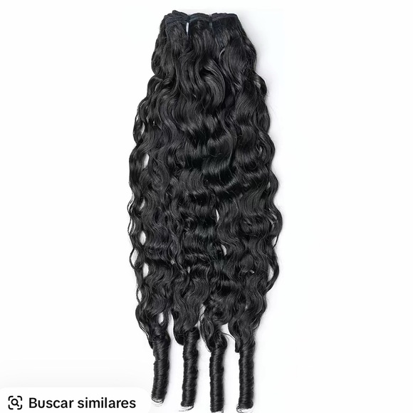 WeQueen Human Hair Bundle 3-Pack 100% Curly, 20", 22", 24" - Picture 5 of 6
